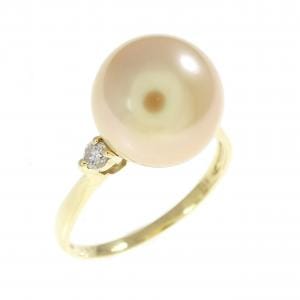 K18YG 白蝶パール リング 9.8mm