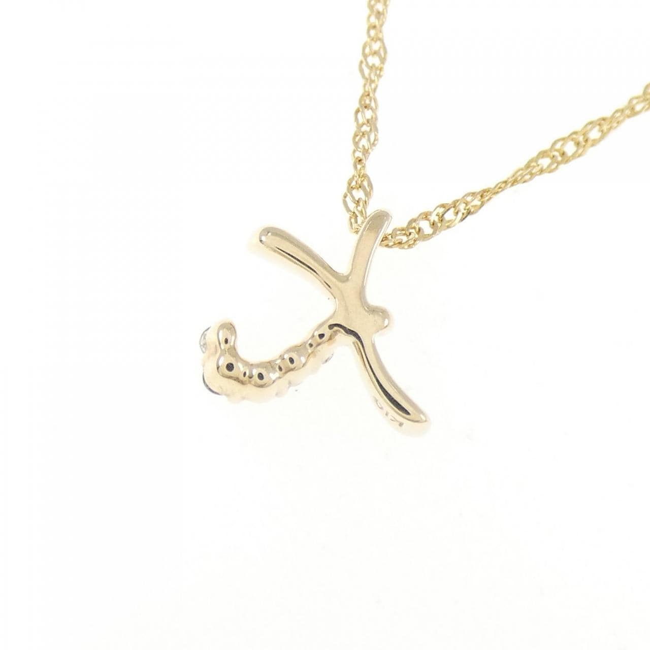 アガット ダイヤモンド ネックレス 0.03CT