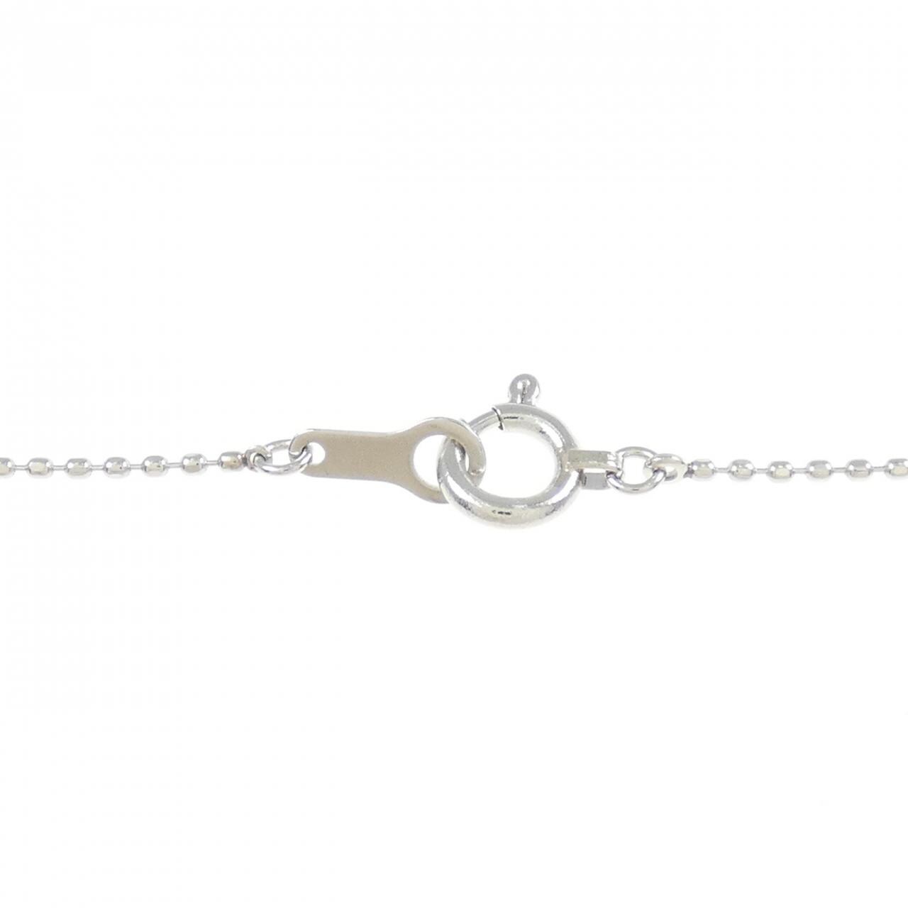 PT900/PT850 クローバー ダイヤモンド ネックレス 0.13CT
