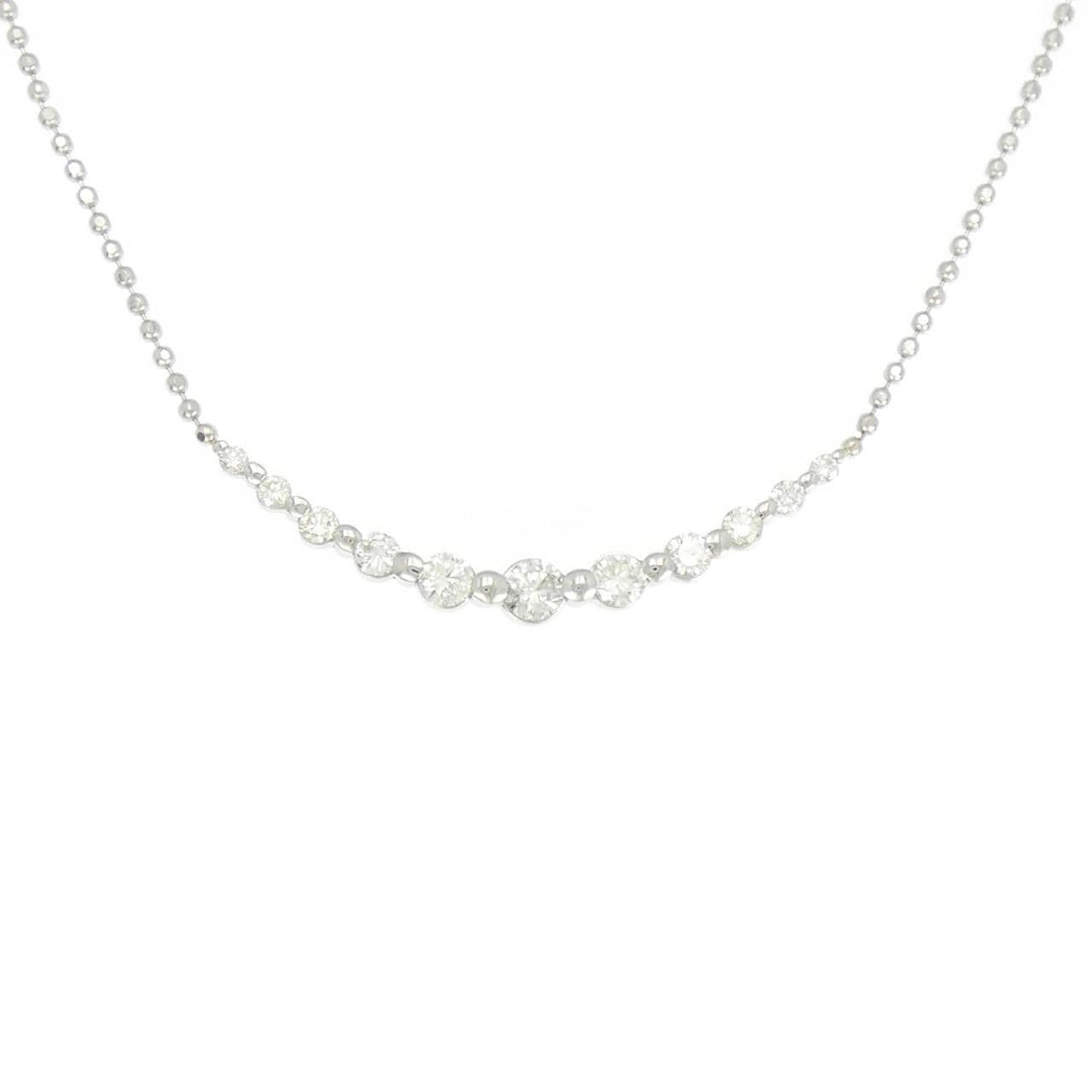 PT900/PT850 ダイヤモンド ネックレス 1.00CT