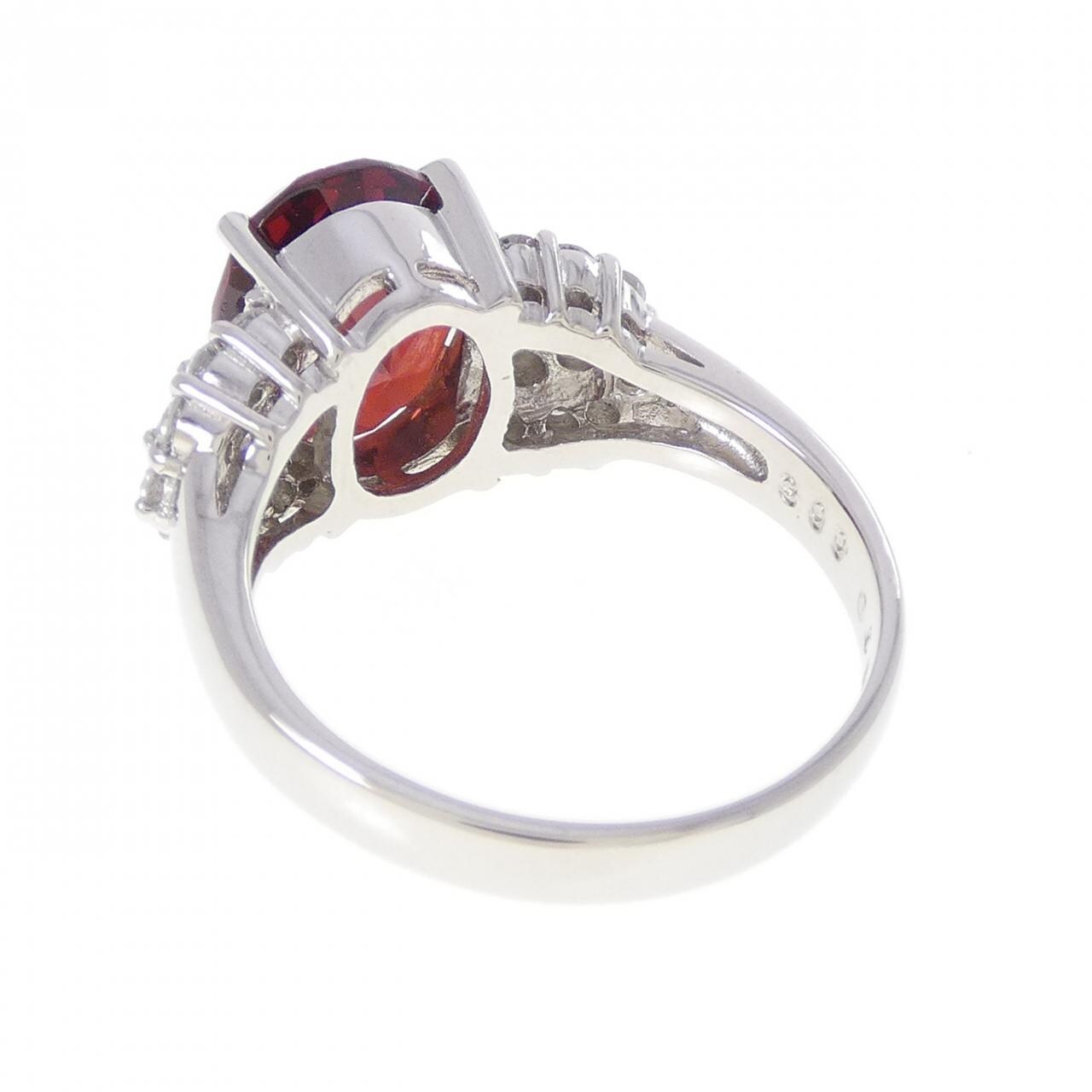PT900 ガーネット リング 3.99CT