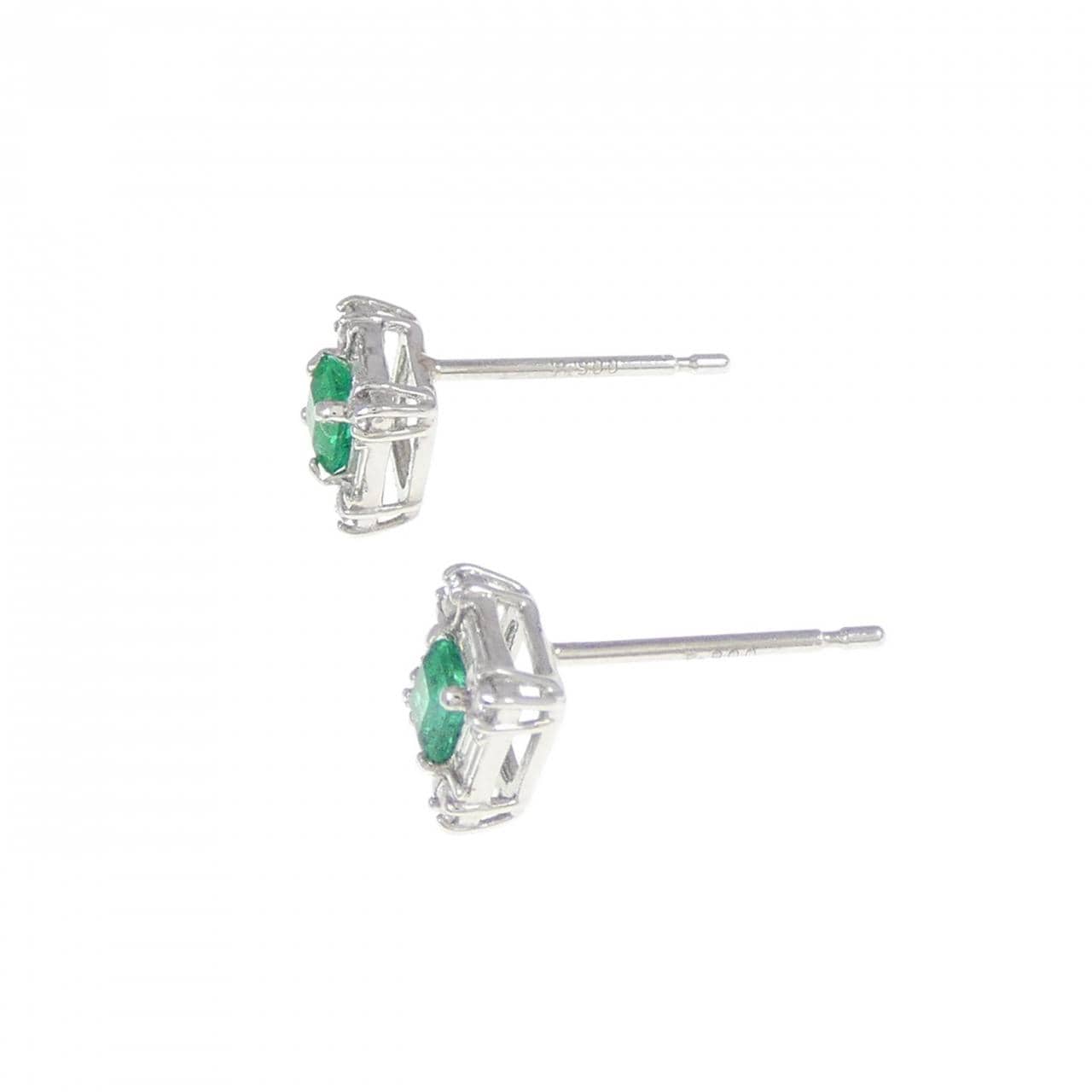 [BRAND NEW] PT Emerald Earrings 0.23CT