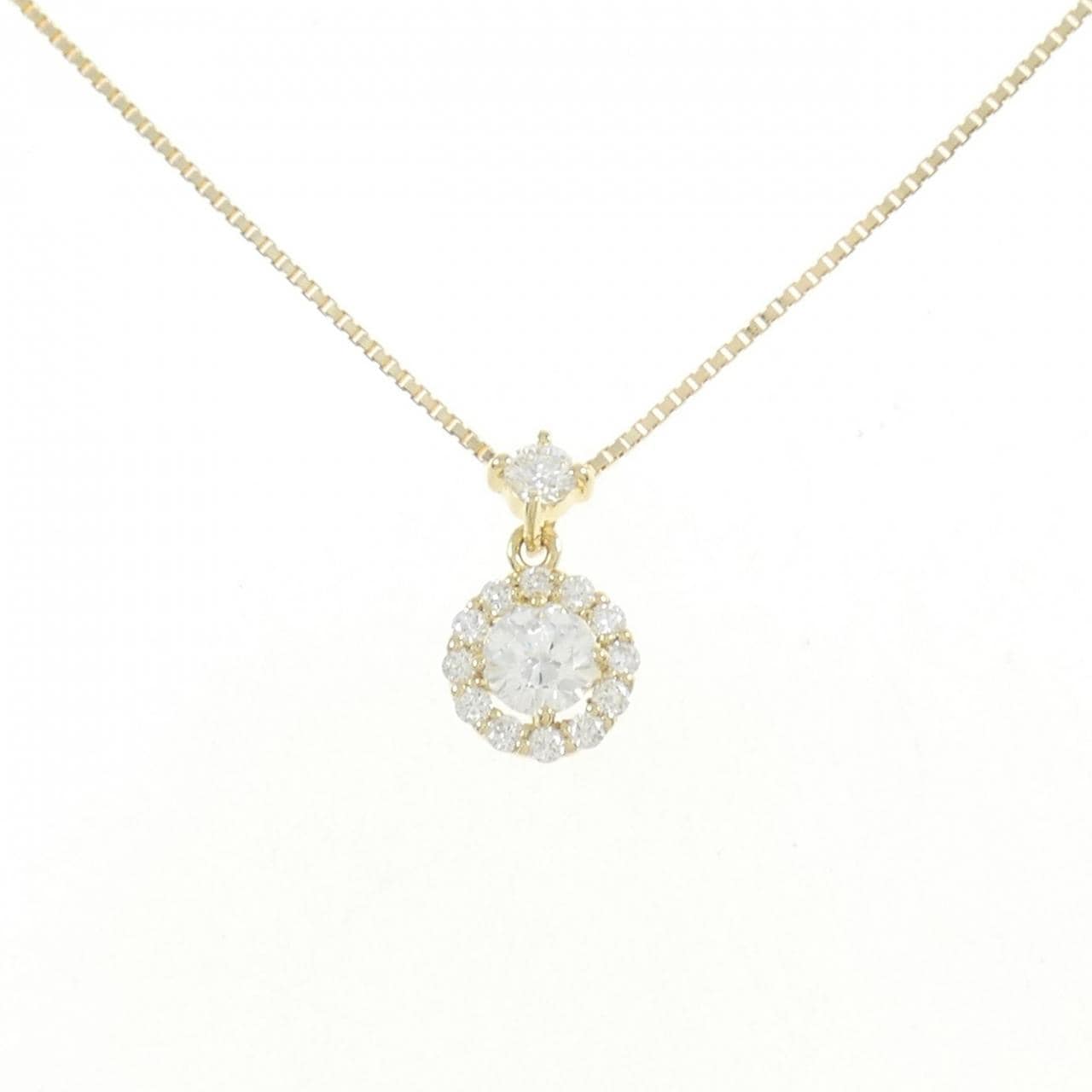 【新品】K18YG ダイヤモンド ネックレス 0.235CT F SI2 VG