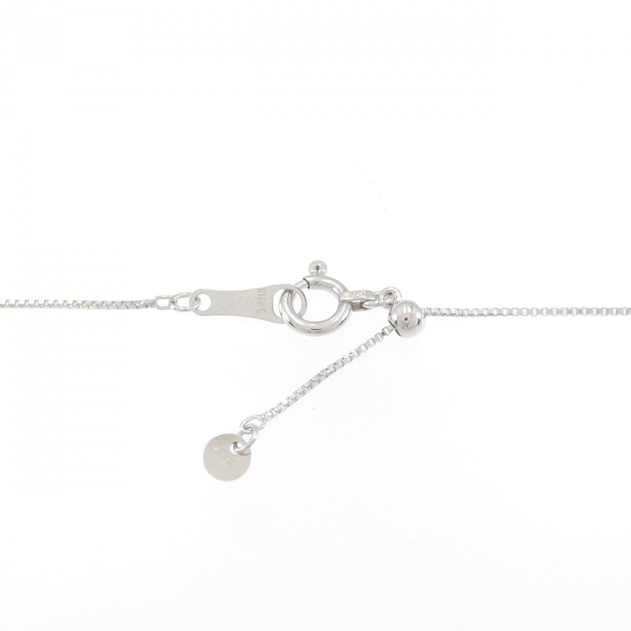 K18WG ダイヤモンド ネックレス 0.50CT
