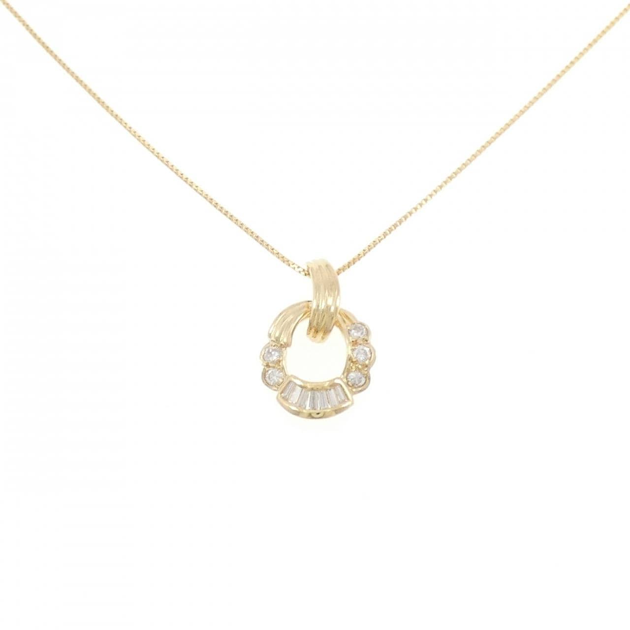 K18YG ダイヤモンド ネックレス 0.75CT