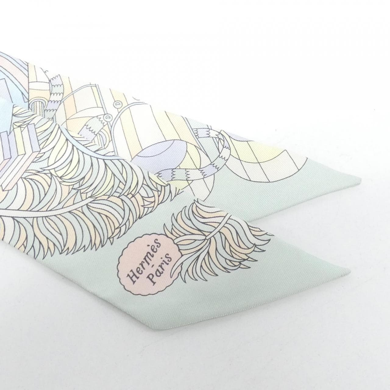 【未使用品】エルメス DE L'OMBRELLE AUX DUELS ツイリー 063464S スカーフ