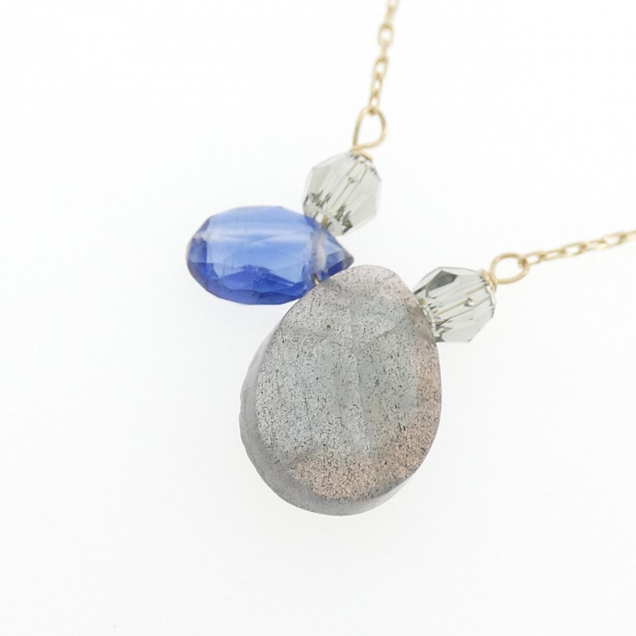 K10YG カラーストーン ネックレス