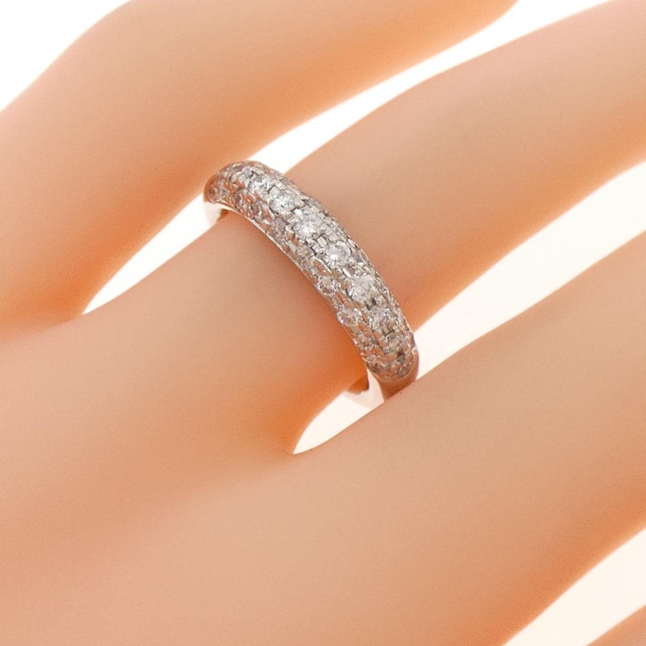 PT900 パヴェ ダイヤモンド リング 0.620CT