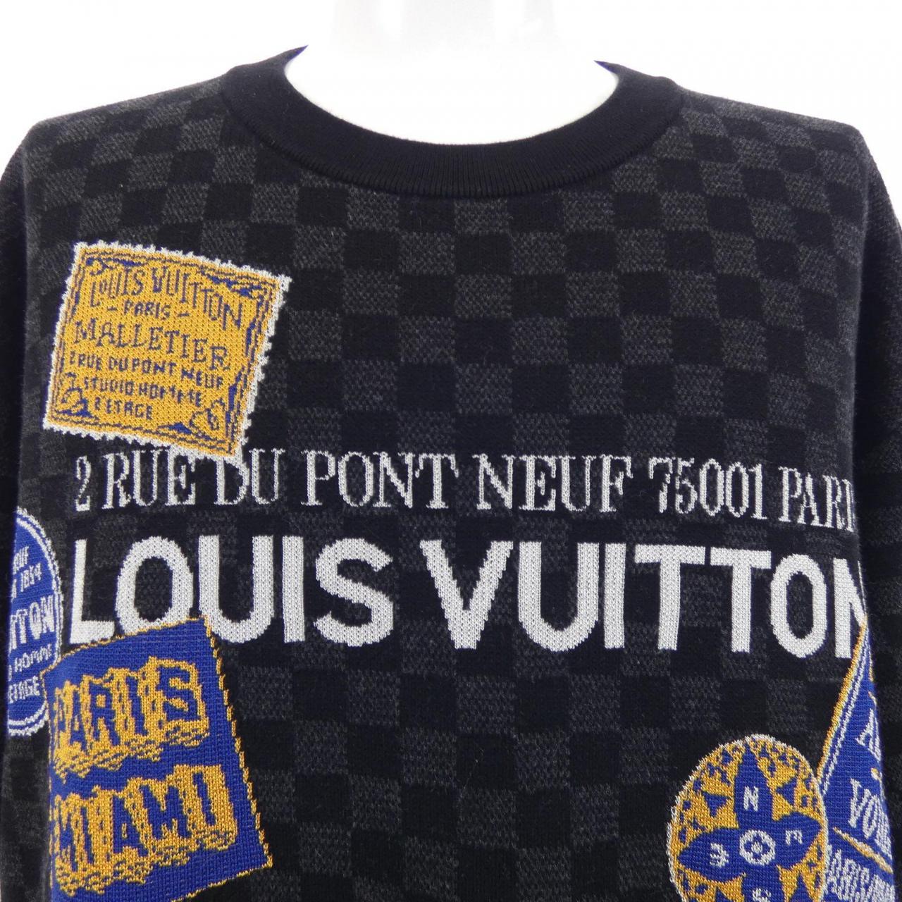 ルイヴィトン LOUIS VUITTON ダミエ ショートスリーブ シグネチャークルーネック HTN10WUQH ニット