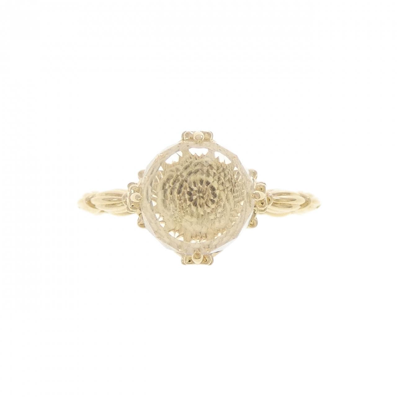 K18YG クオーツ リング