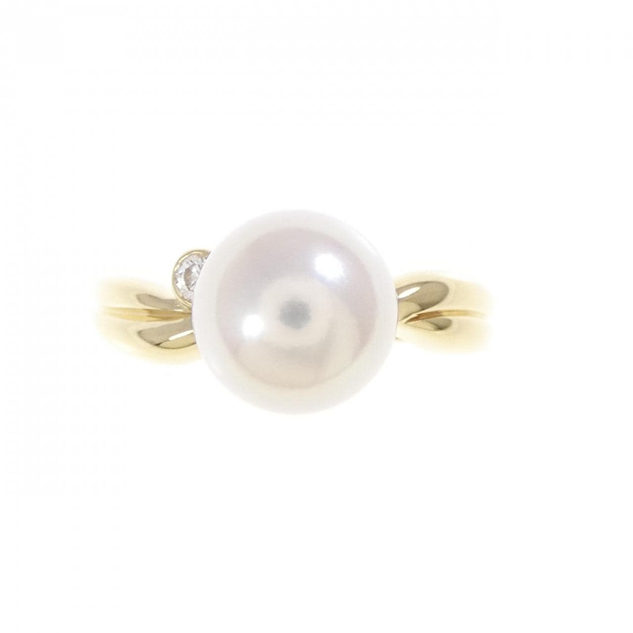 K18YG アコヤパール リング 7.9mm