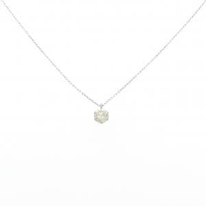 PT900 ソリティア ダイヤモンド ネックレス 0.386CT