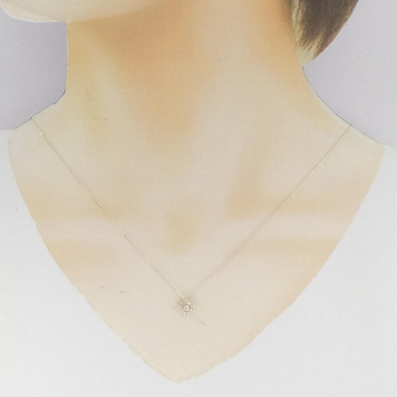 [BRAND NEW] K10YG Diamond Necklace 0.20CT