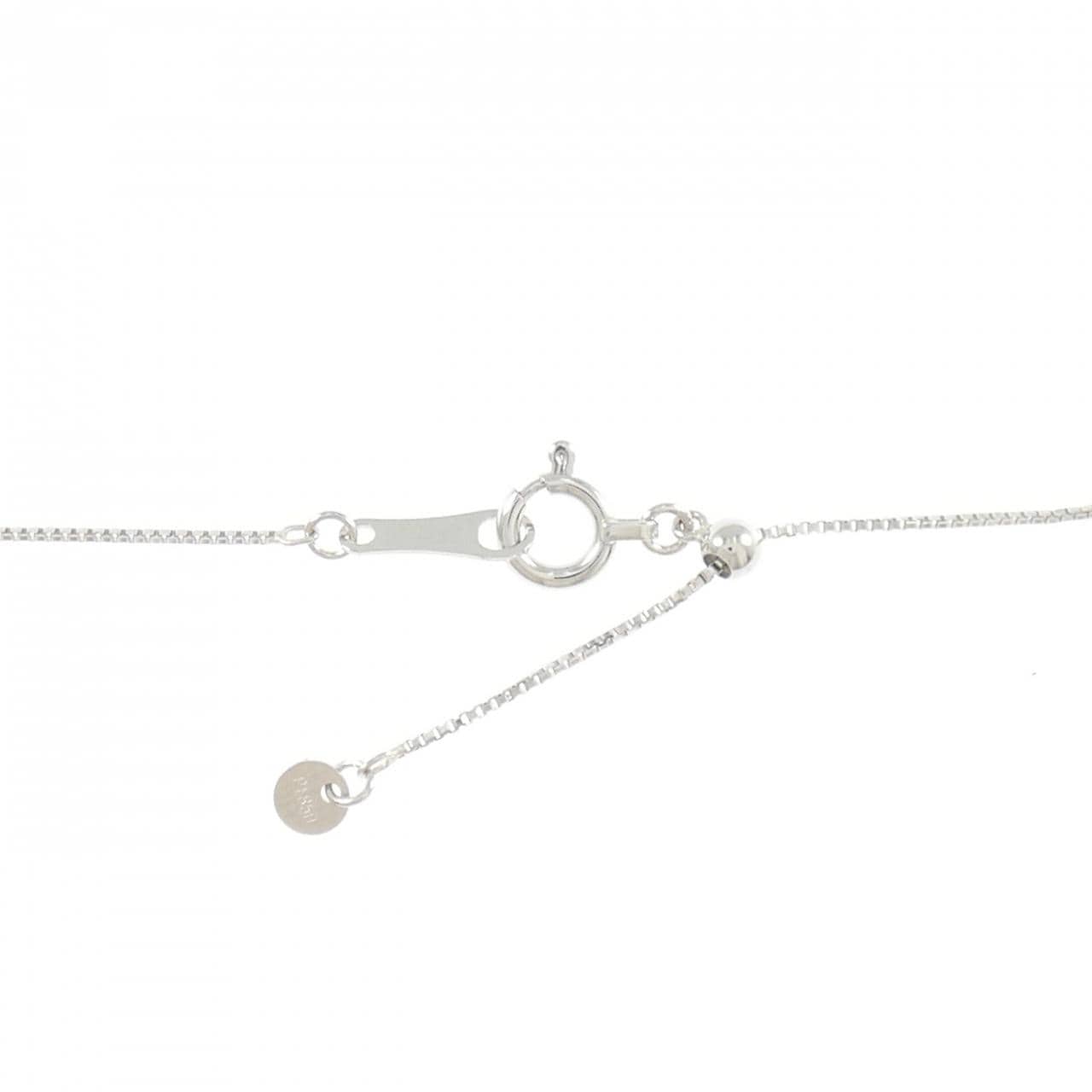 PT900/PT850 エメラルド ネックレス 0.24CT