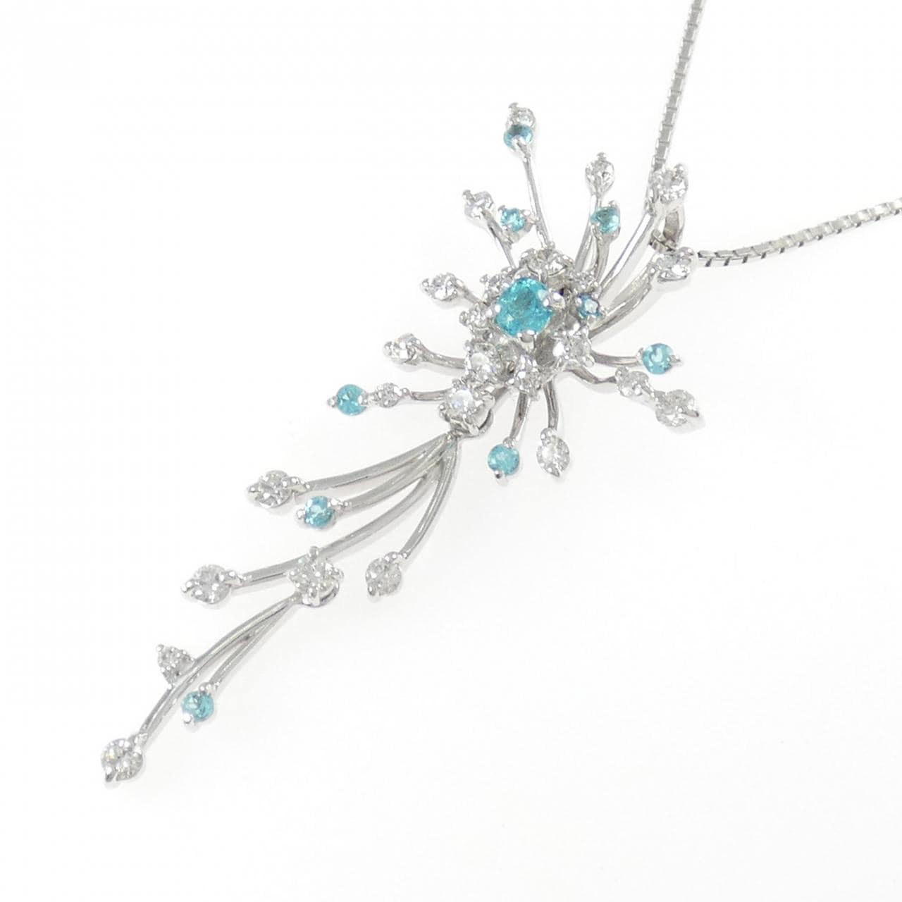 K18WG トルマリン ネックレス 0.38CT