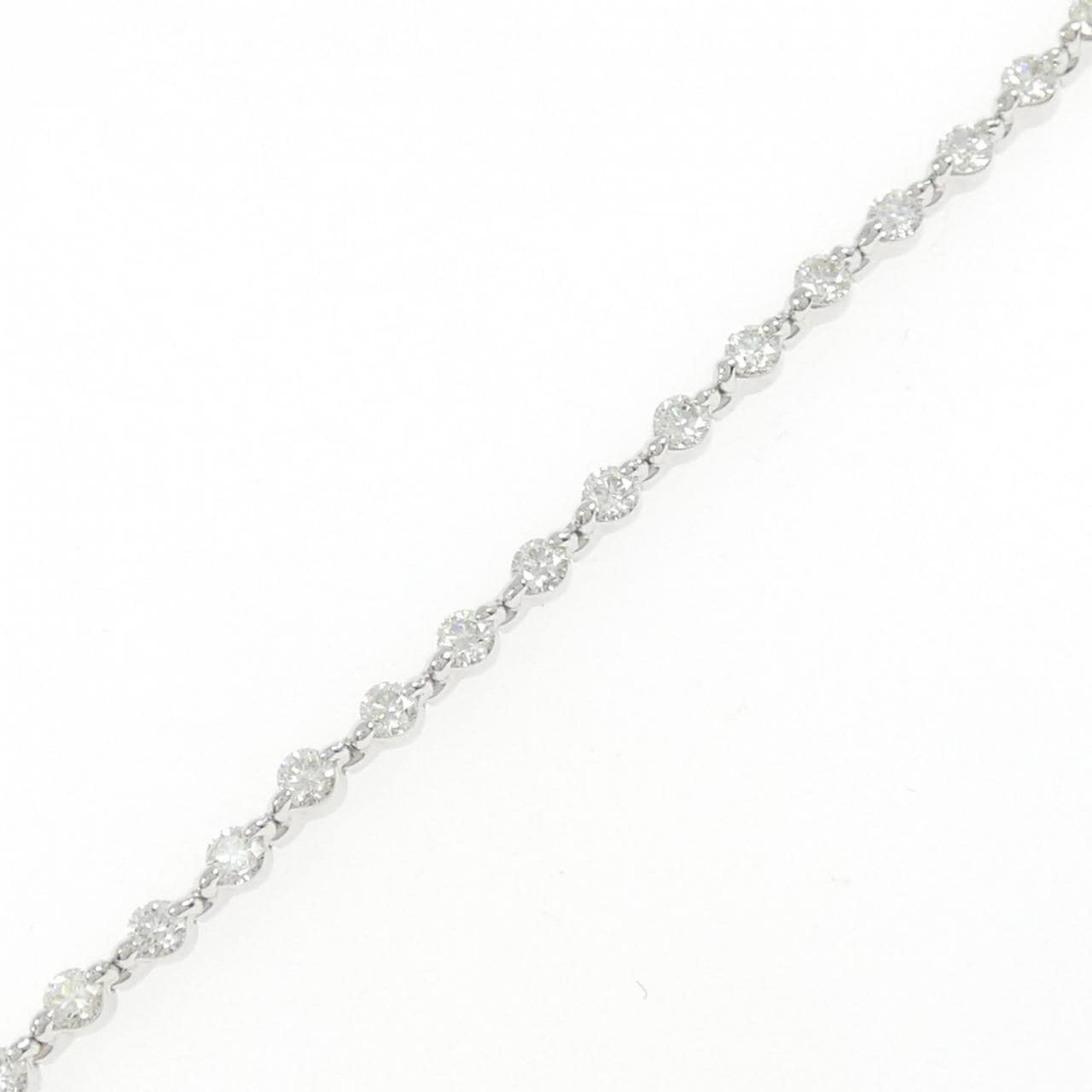 K18WG ダイヤモンド ブレスレット 2.00CT