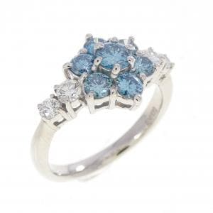 PT900 フラワー ダイヤモンド リング 1.00CT