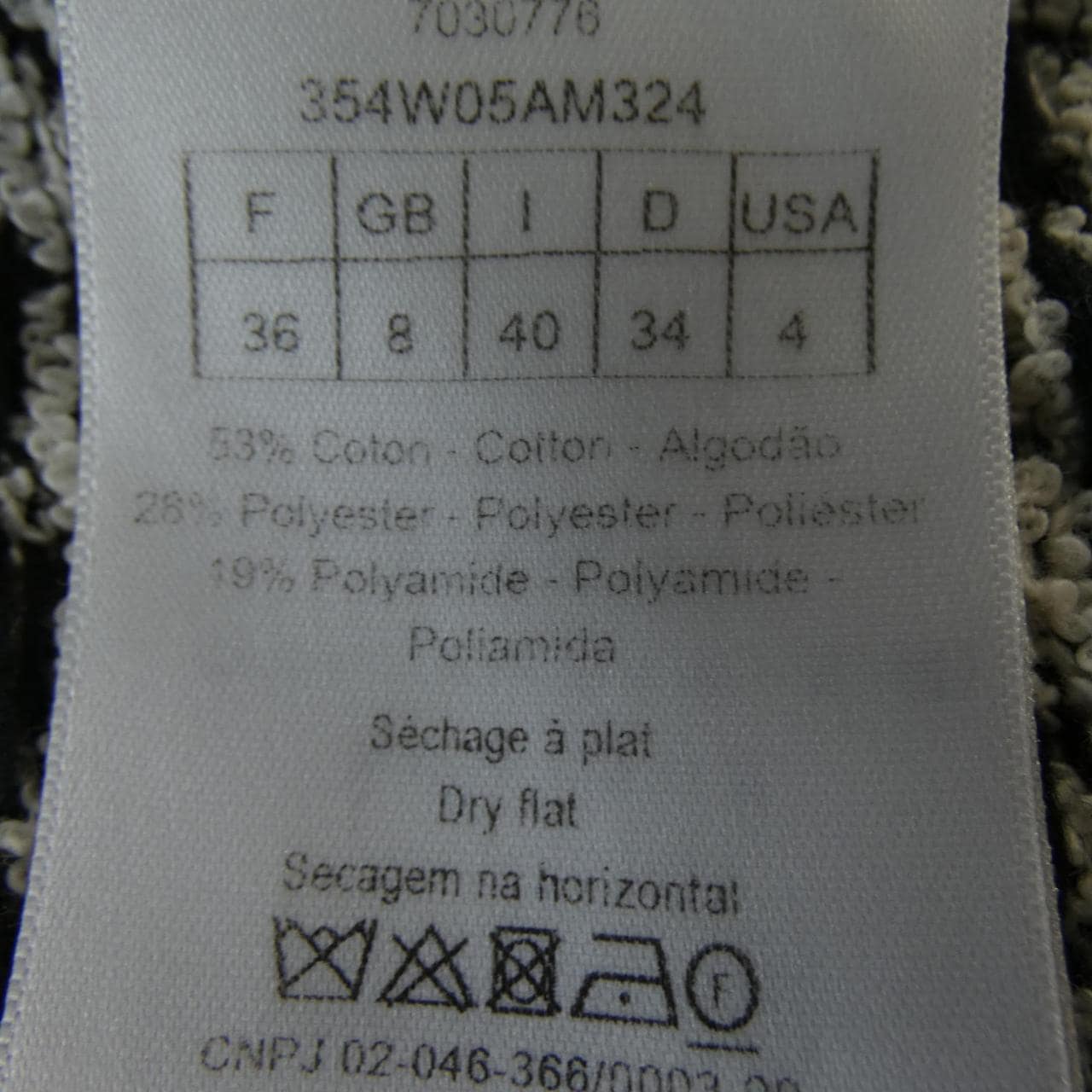 クリスチャンディオール CHRISTIAN DIOR 354W05AM324 ニット