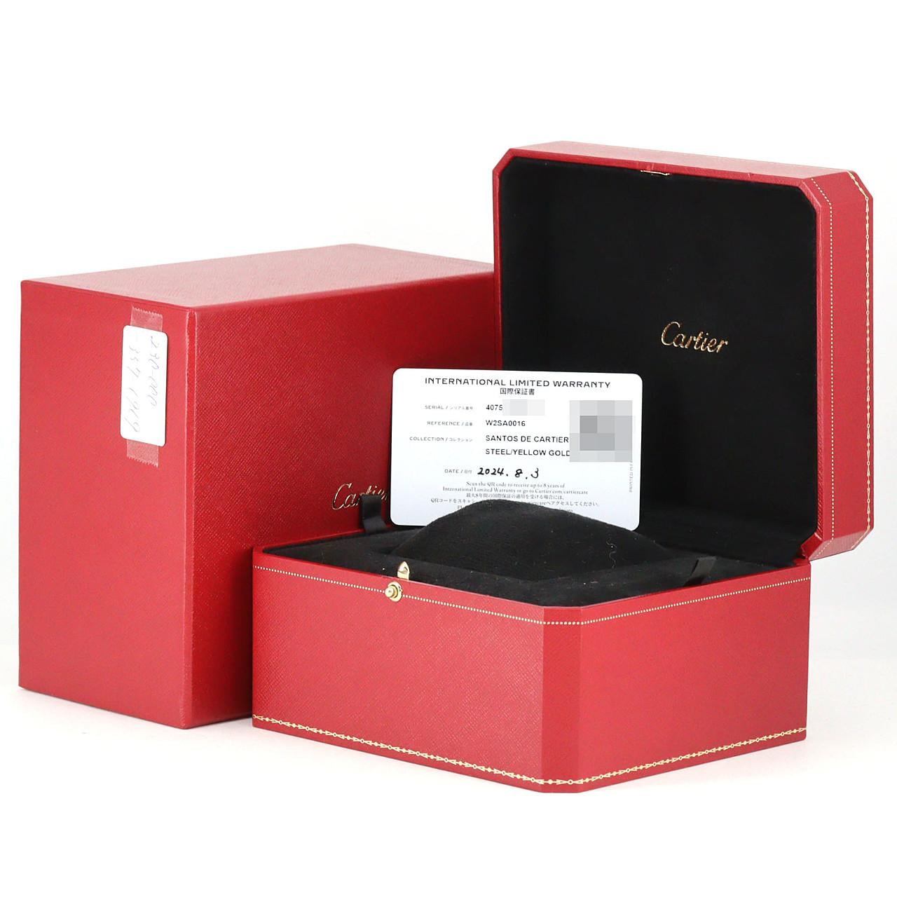 カルティエ サントス･ドゥ･カルティエMM コンビ W2SA0016 SSxYG 自動巻