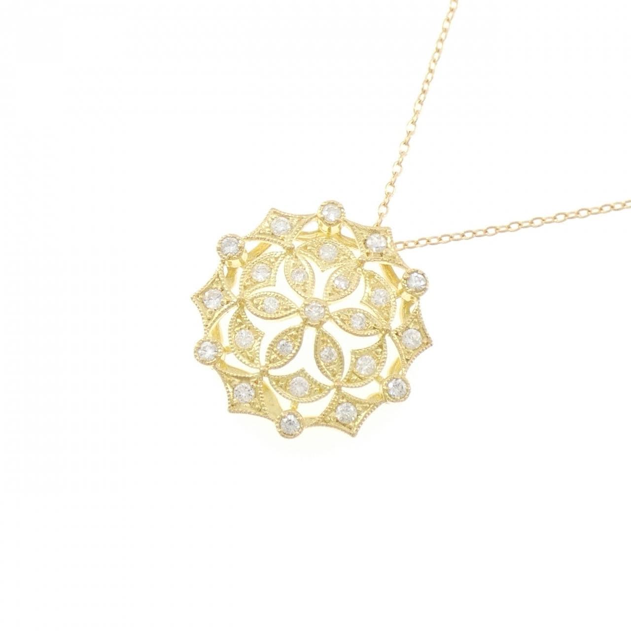 K18YG ダイヤモンド ネックレス 0.40CT