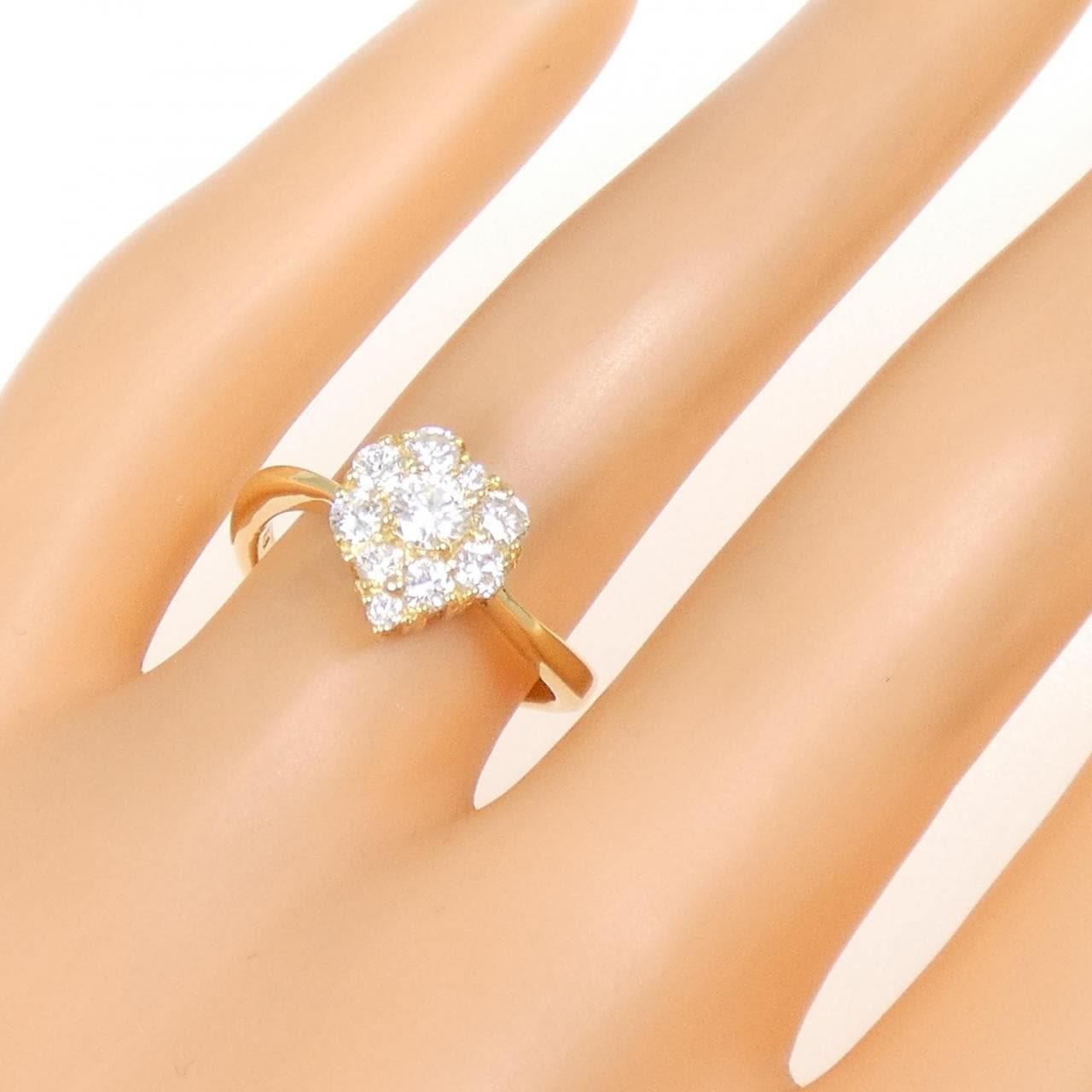 K18YG ダイヤモンド リング 0.60CT