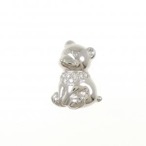 PT900 ベア ダイヤモンド ブローチ 0.07CT