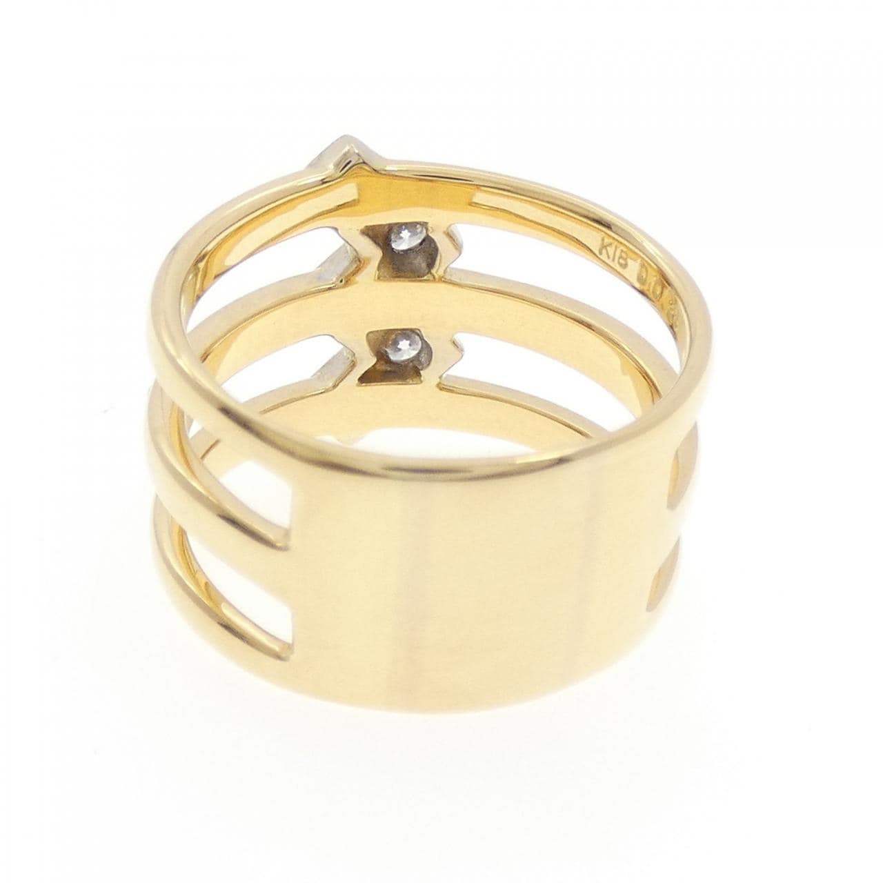 K18YG/K18WG ダイヤモンド リング 0.25CT