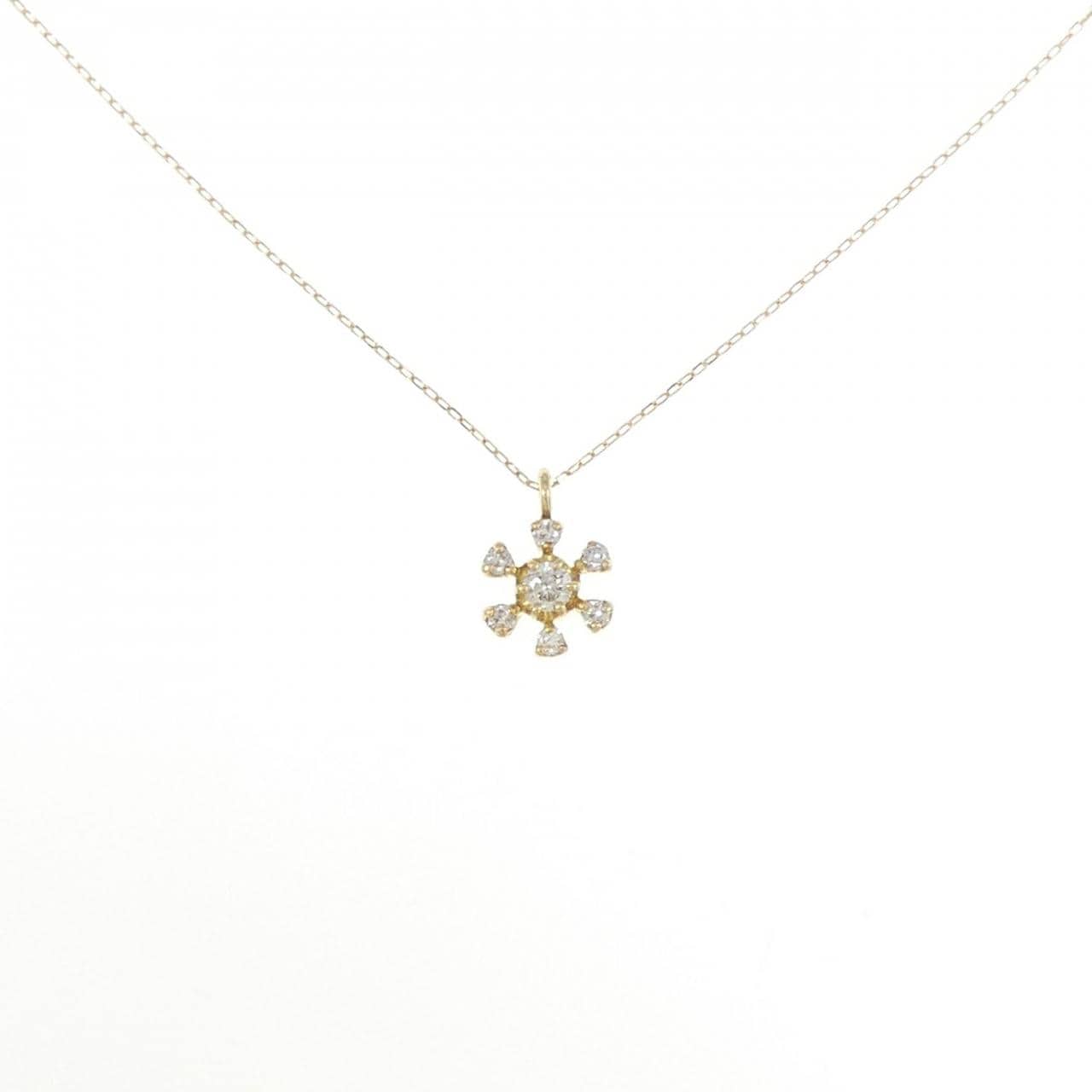 【新品】K18YG ダイヤモンド ネックレス 0.13CT