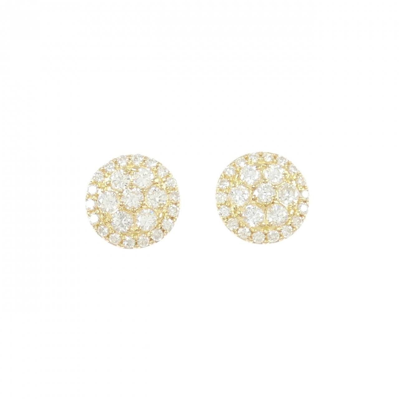 【リメイク】K18YG ダイヤモンド ピアス 0.60CT