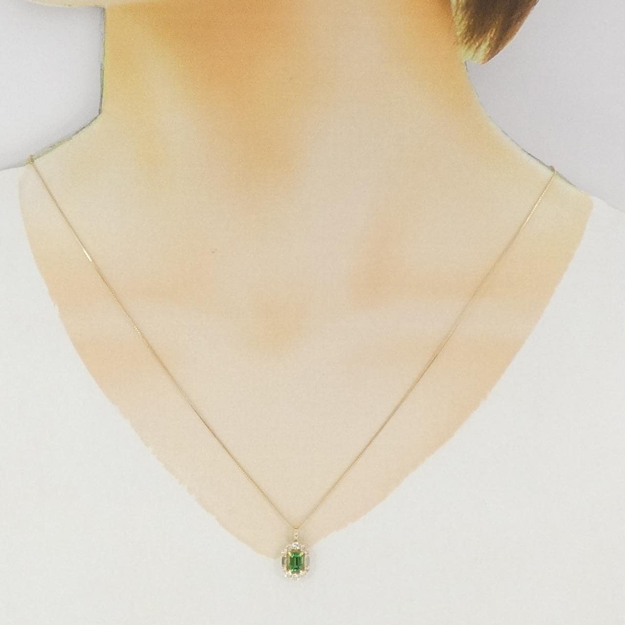 K18YG ガーネット ネックレス 0.64CT