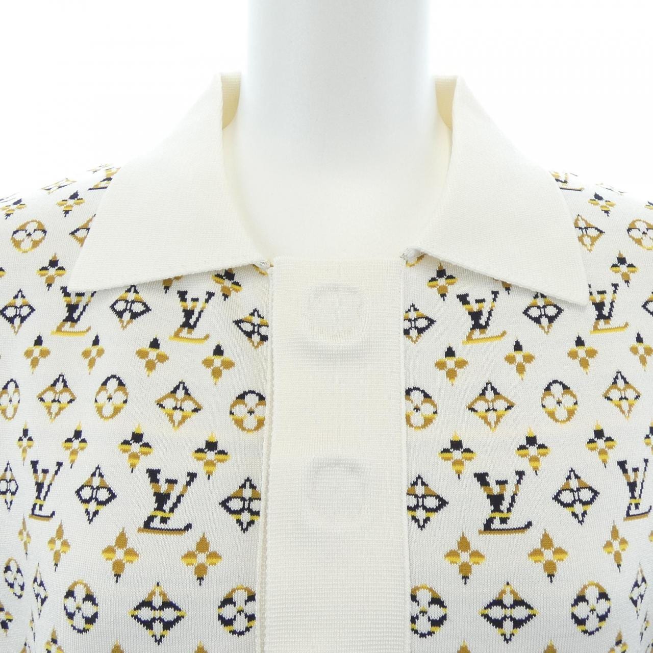 ルイヴィトン LOUIS VUITTON パイソンエフェクトモノグラムジャカード ポロドレス FOKD89217 ワンピース