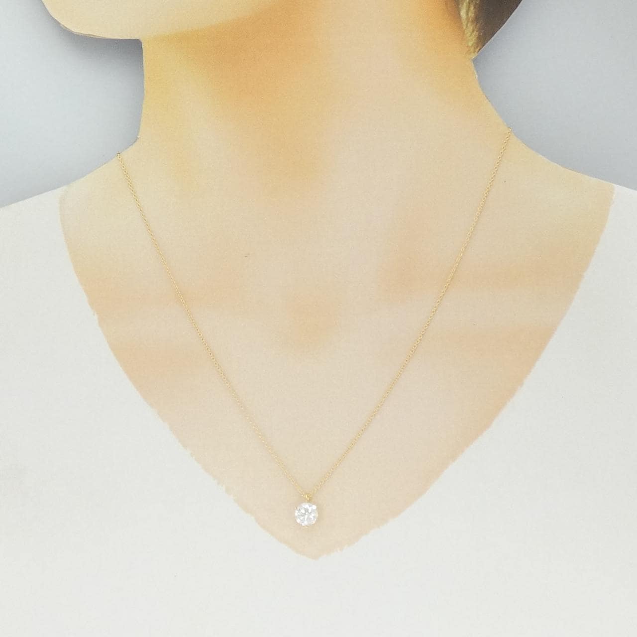 【リメイク】K18YG ダイヤモンド ネックレス 1.065CT I I1 VG