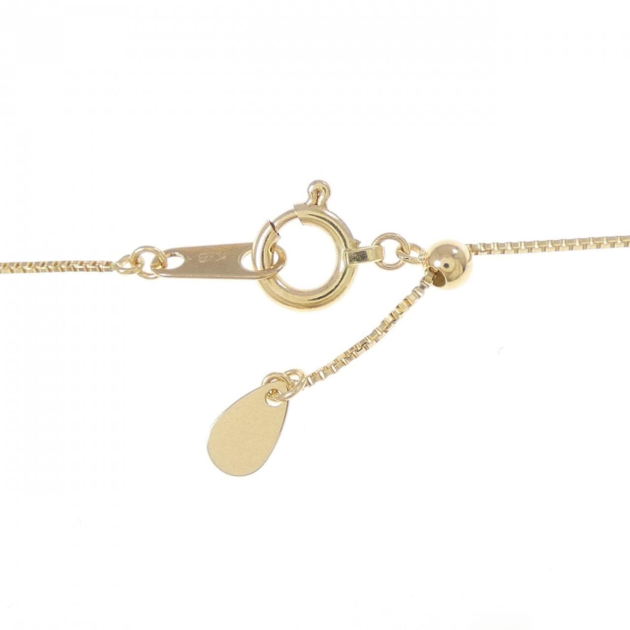 K18YG/PT900 アクアマリン ネックレス