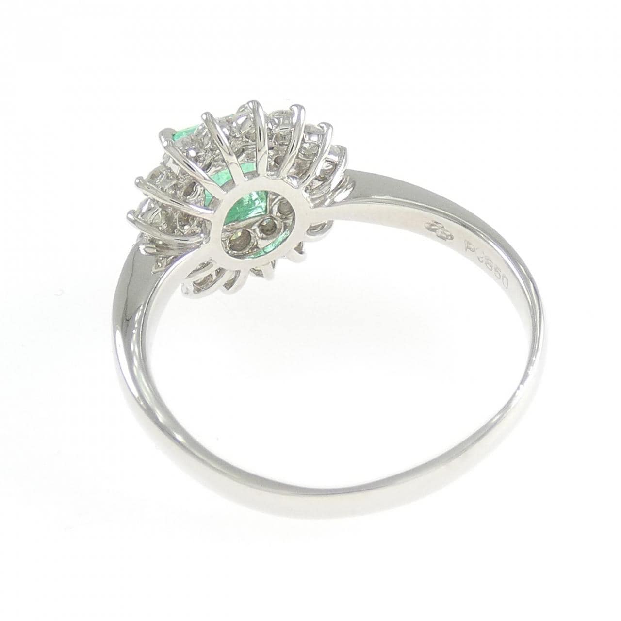 PT850 エメラルド リング 0.64CT