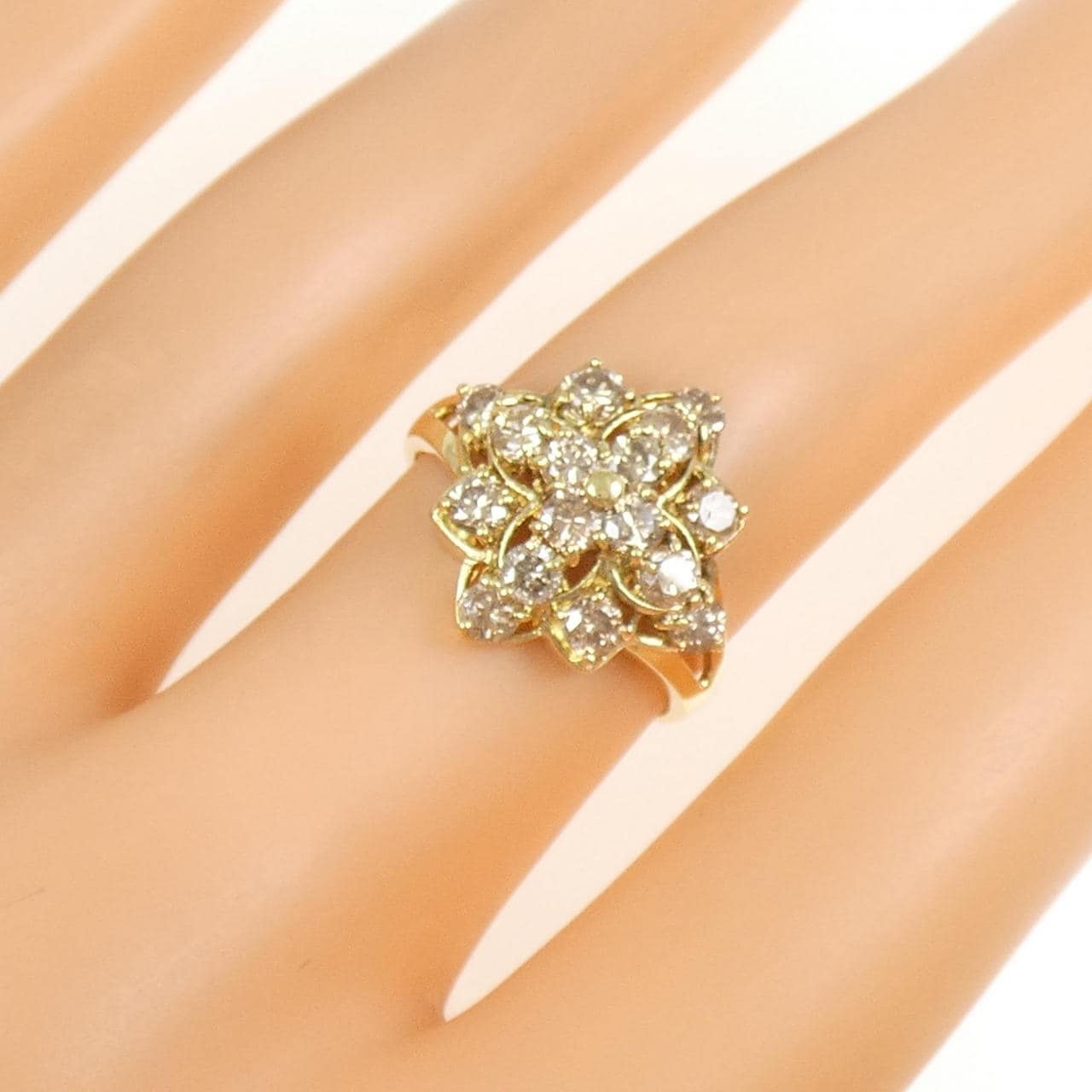 K18YG ダイヤモンド リング 1.00CT