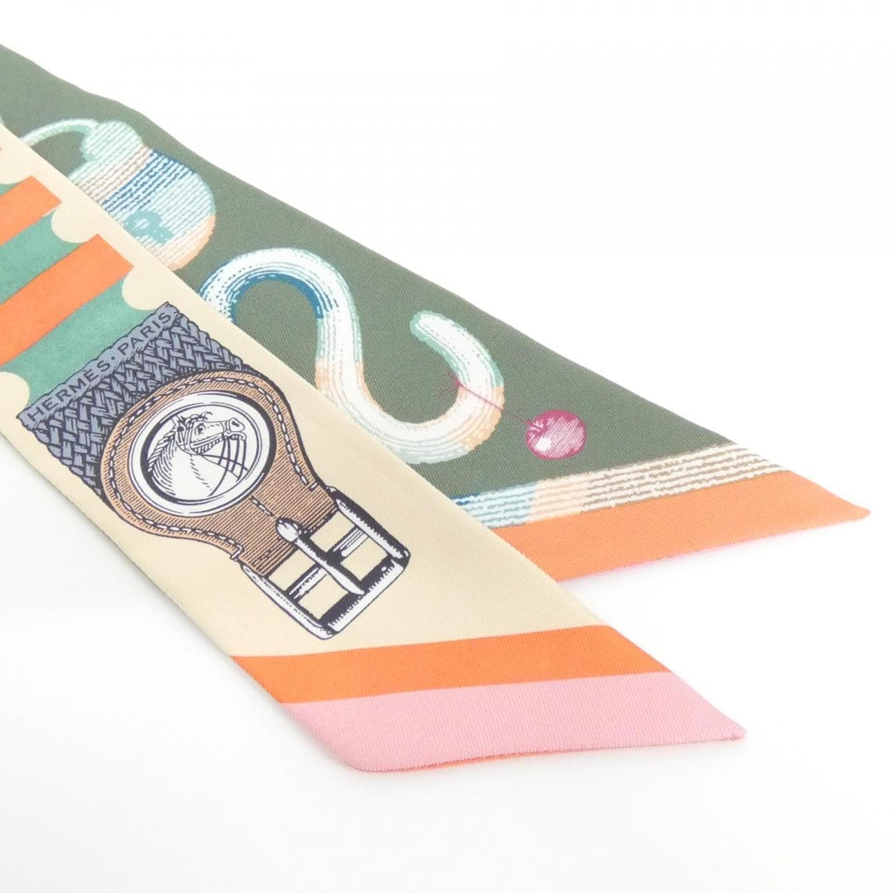 【未使用品】エルメス INVENTAIRE POETIQUE DE BRIDES A BLOC ツイリー 064288S スカーフ