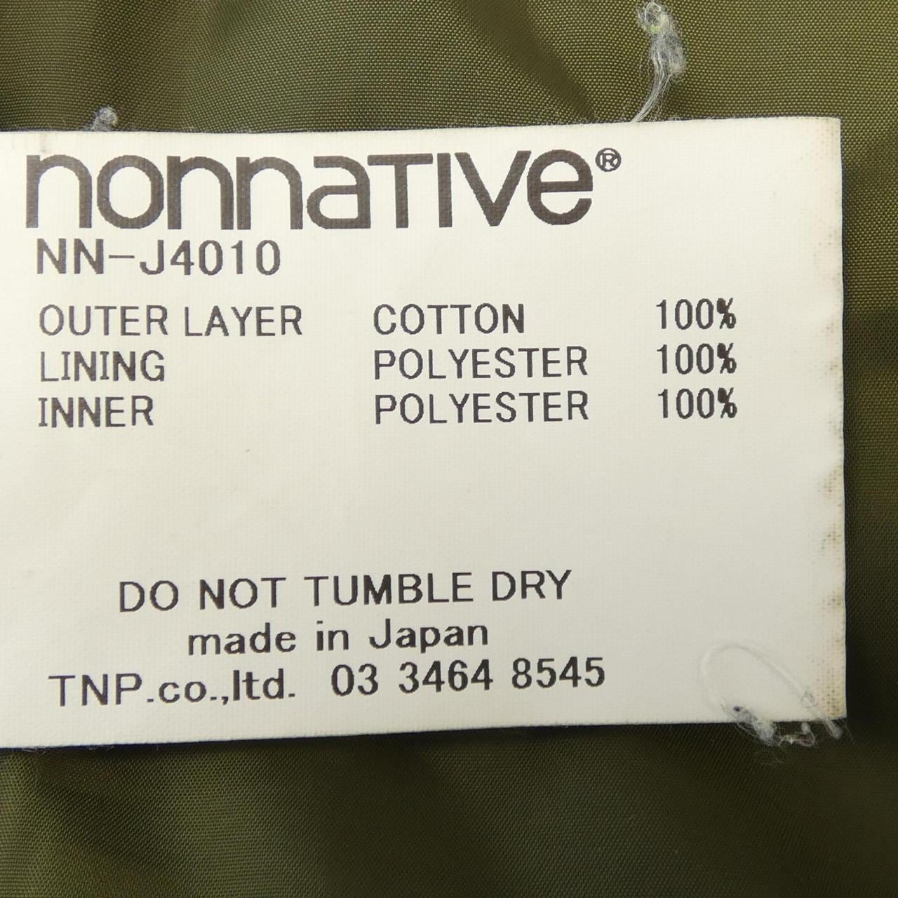ノンネイティブ NONNATIVE NN-J4010 ジャケット