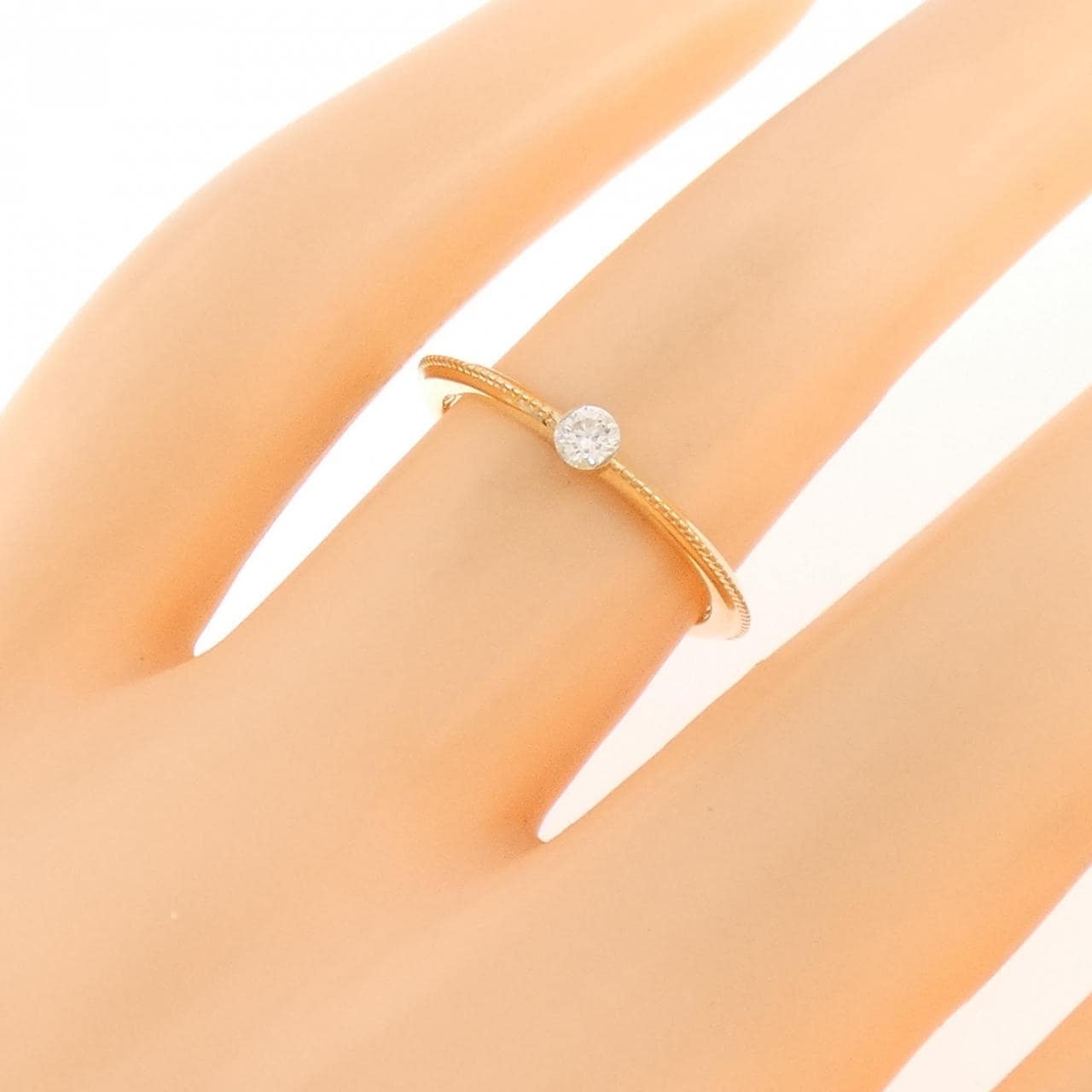 アガット ダイヤモンド リング 0.07CT