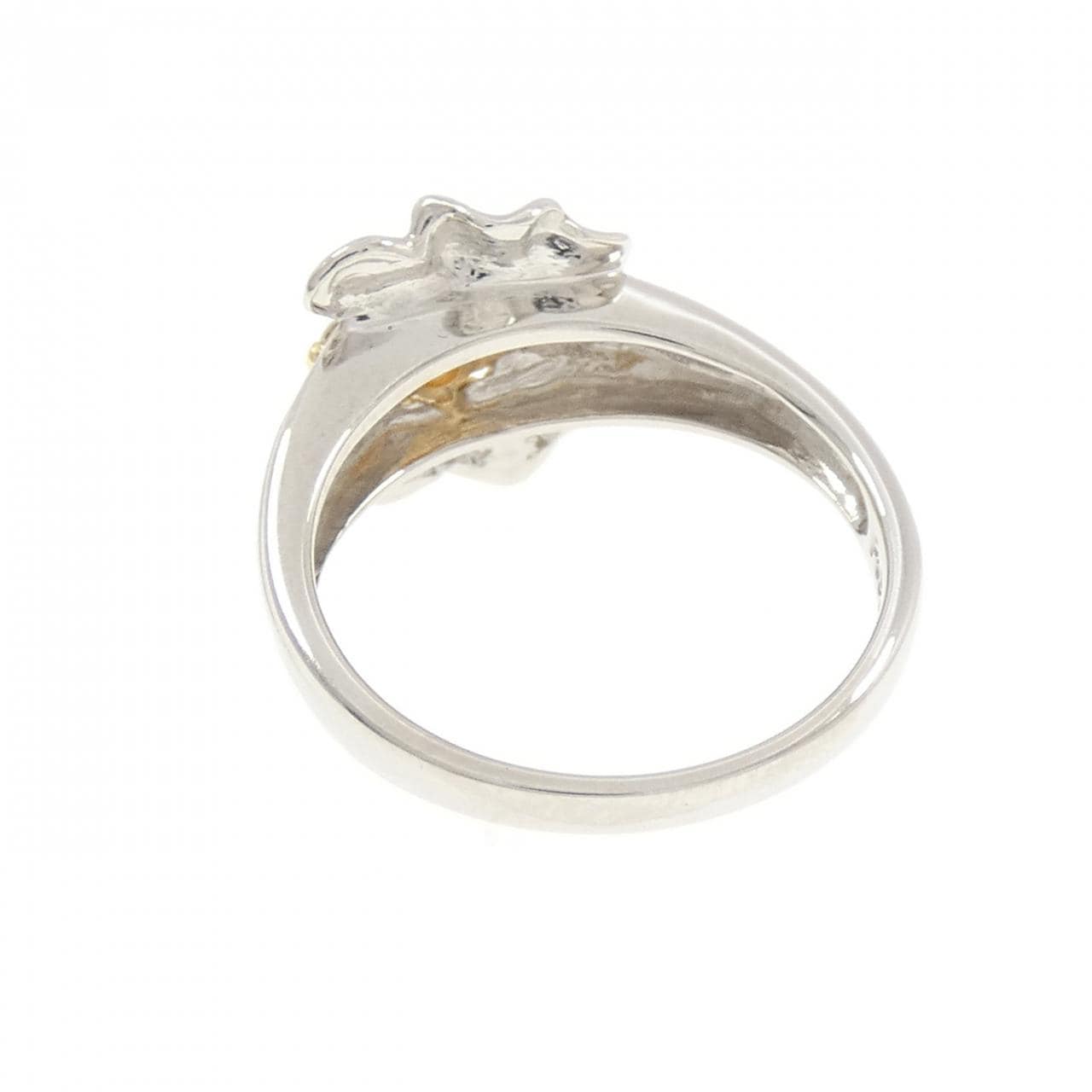 PT900/K18YG ダイヤモンド リング 0.18CT