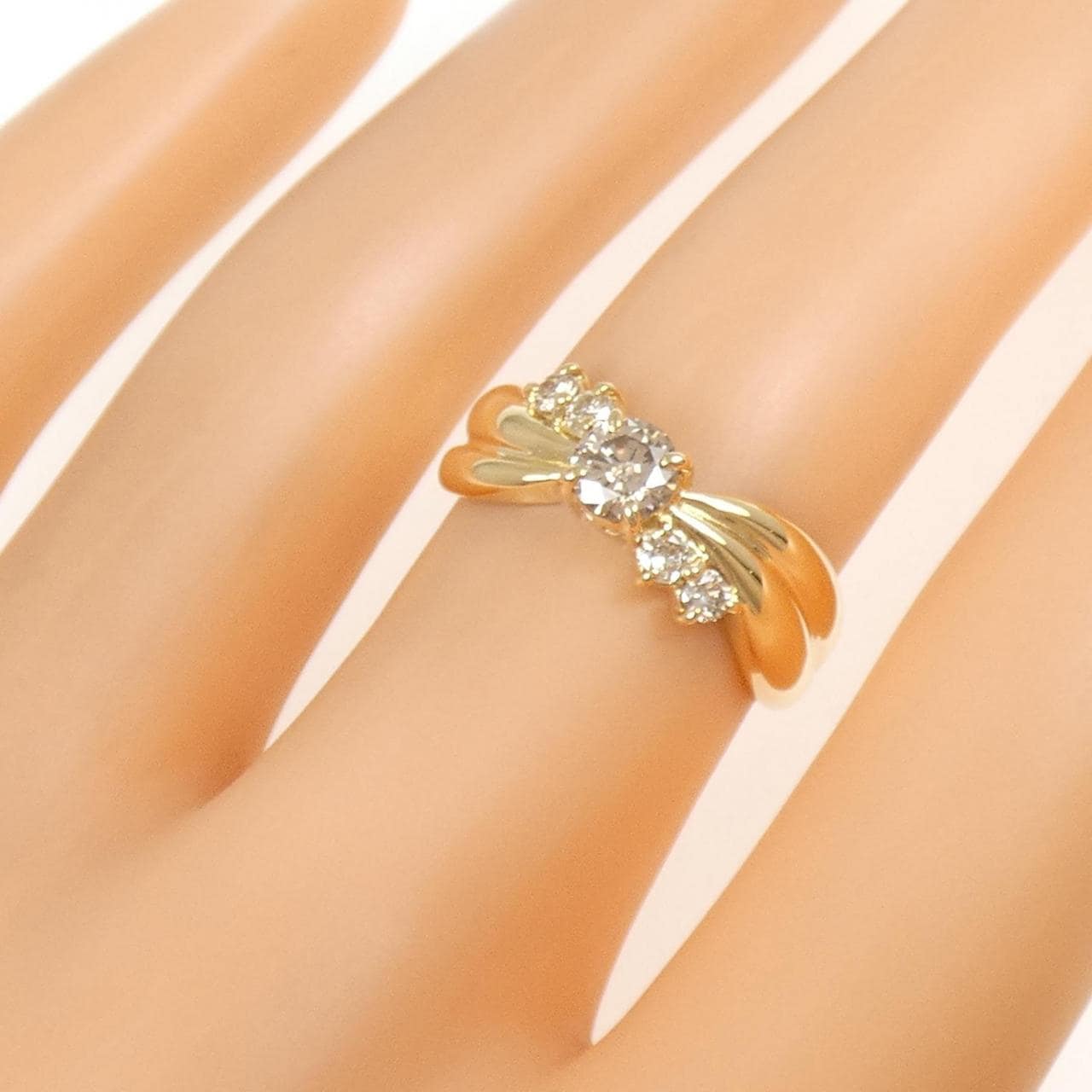 K18YG ダイヤモンド リング 0.50CT