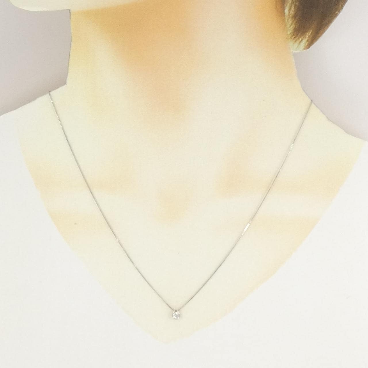 PT900/PT850 ダイヤモンド ネックレス 0.10CT