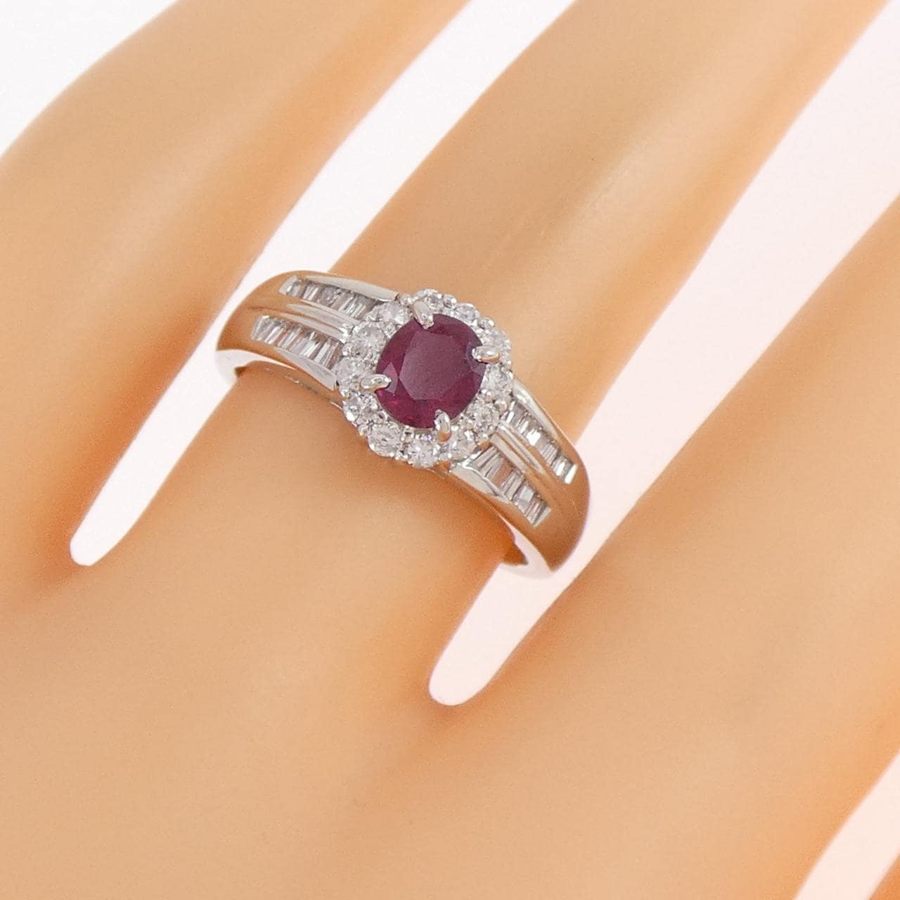 PT900 ルビー リング 0.58CT