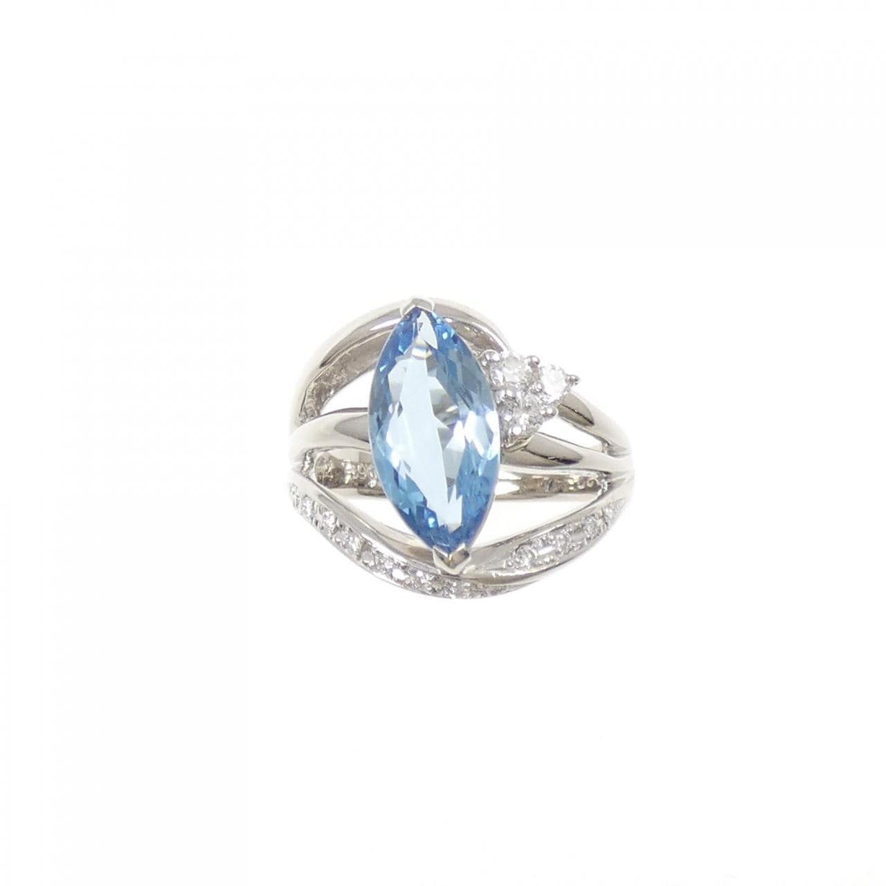 PT900 アクアマリン リング 2.14CT