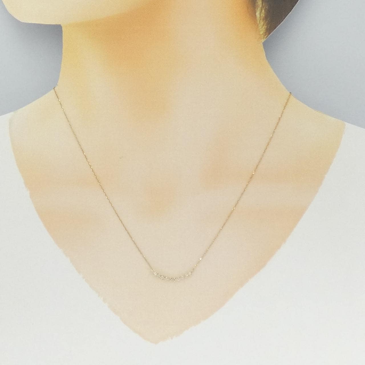 K10YG ダイヤモンド ネックレス 0.1CT