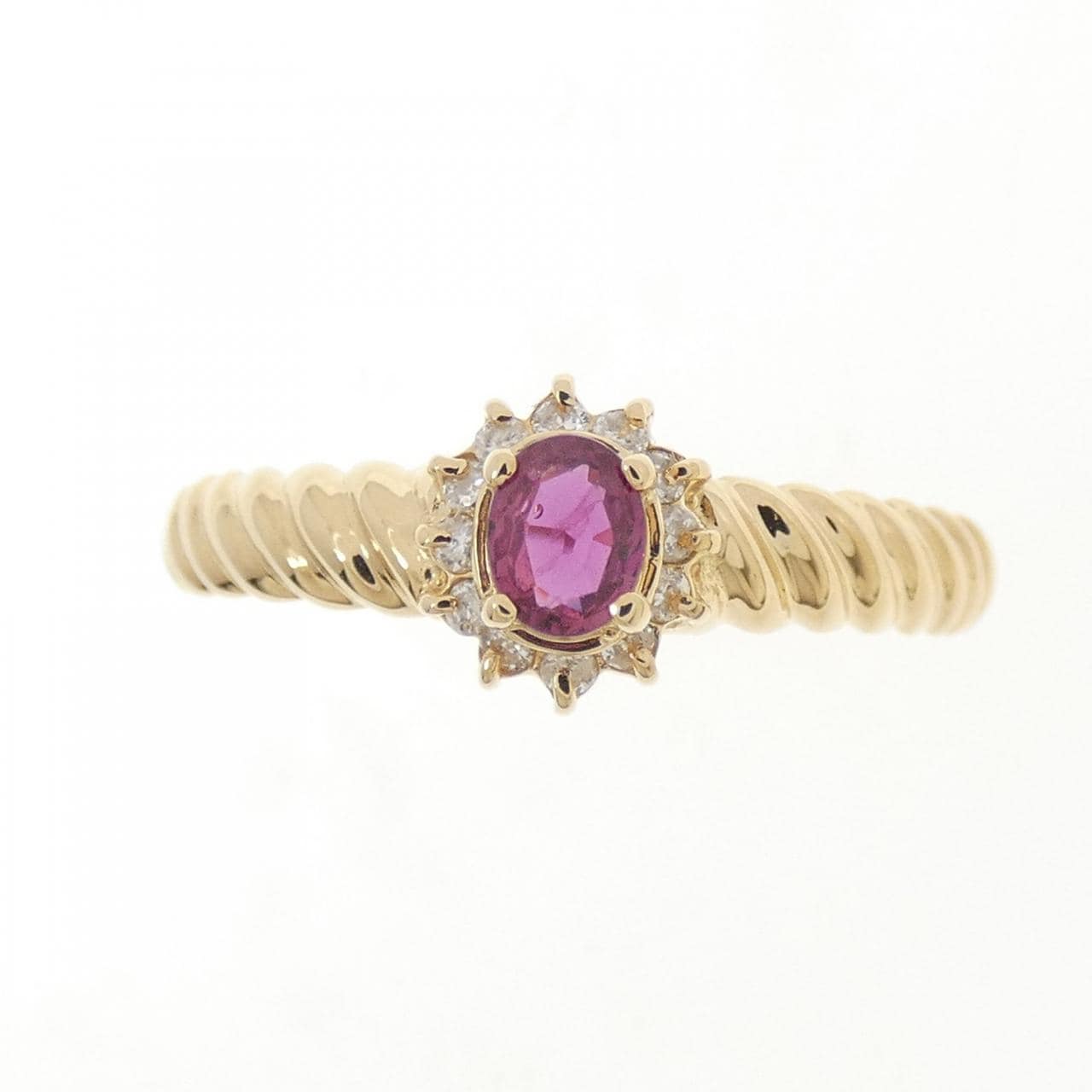 K18YG ルビー リング