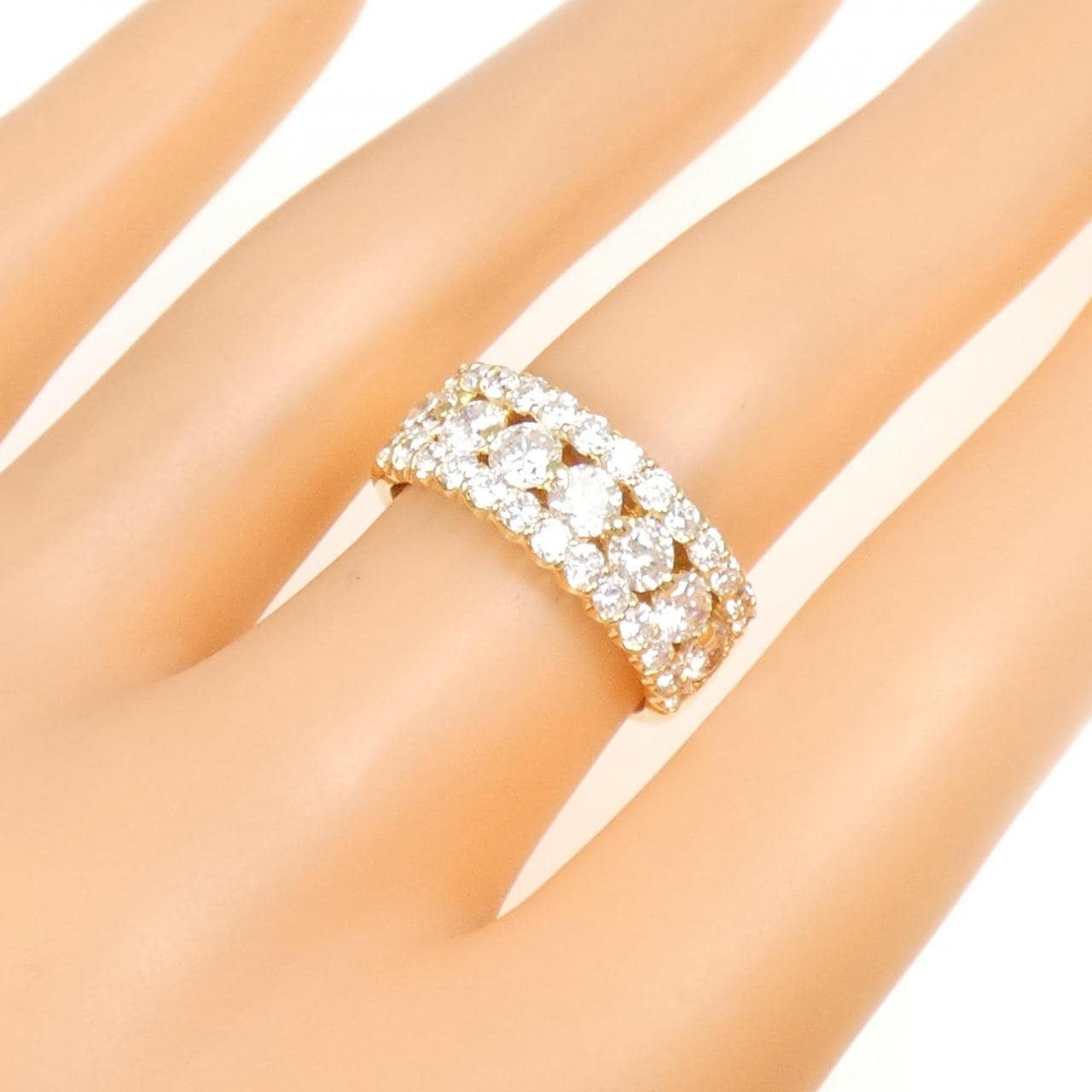 K18YG ダイヤモンド リング 1.88CT
