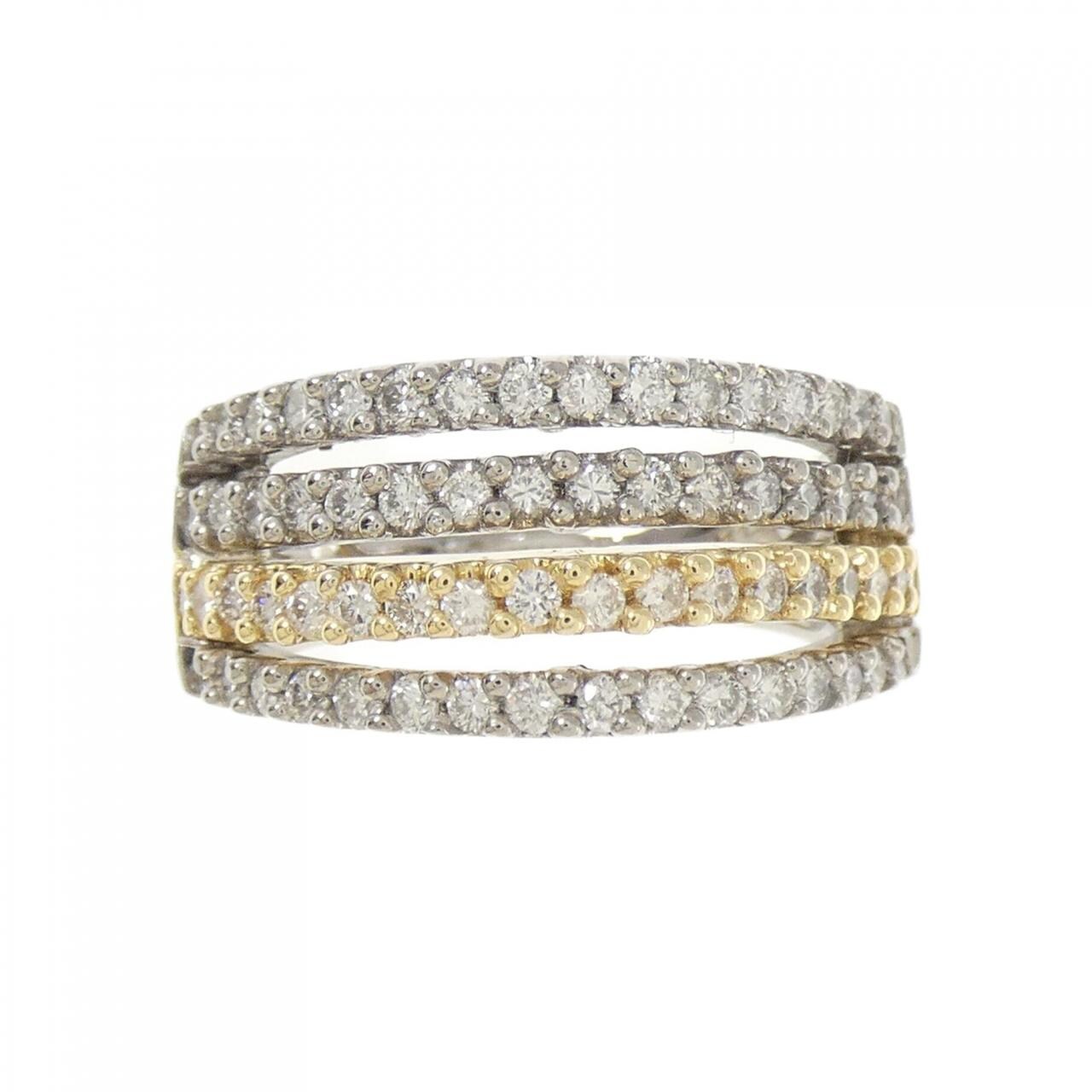 K18WG/K18YG ダイヤモンド リング 0.85CT