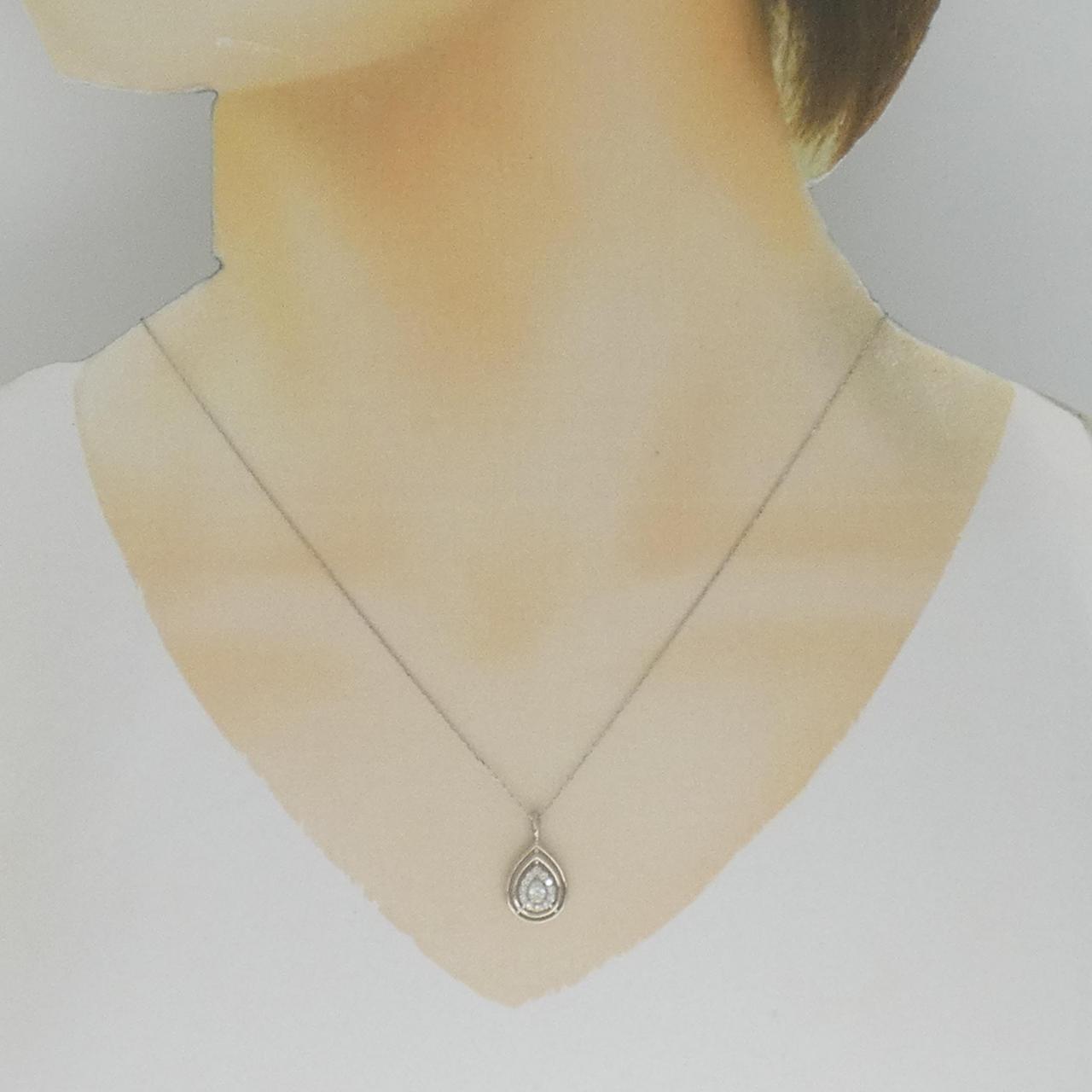 【新品】PT ダイヤモンド ネックレス 0.22CT
