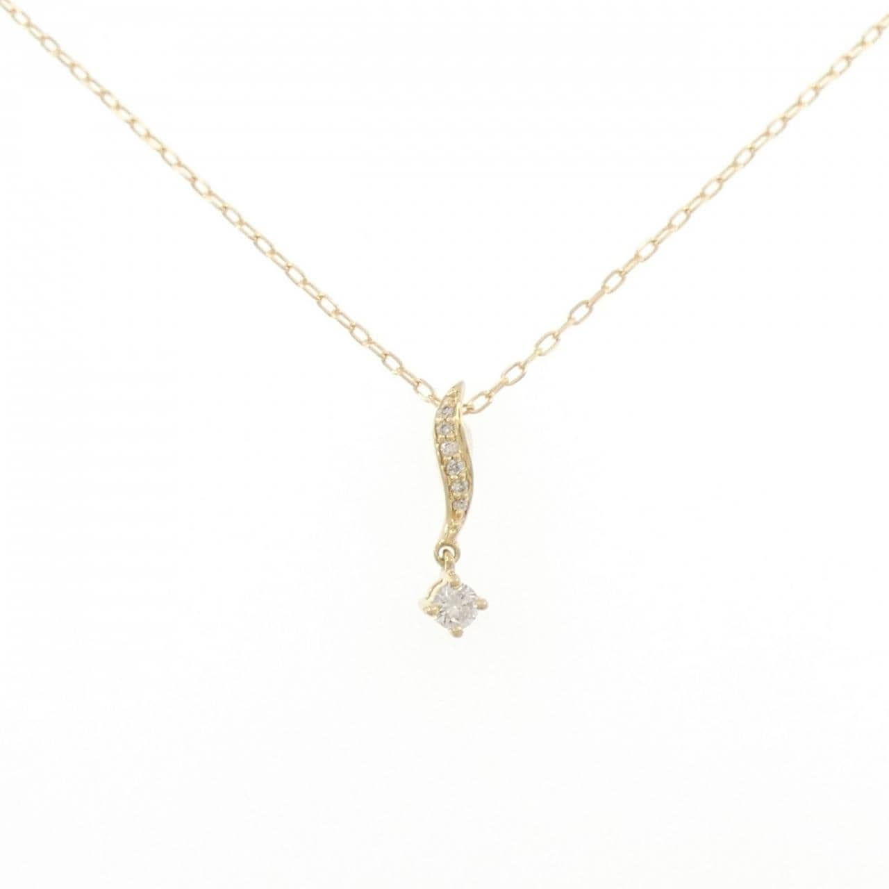 K18YG ダイヤモンド ネックレス 0.10CT