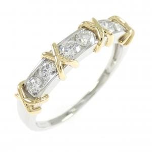 PT950/K18YG ダイヤモンド リング 0.50CT